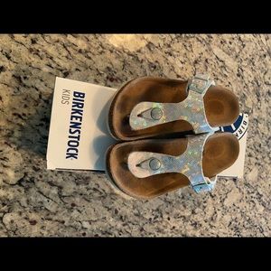 Kids Birkenstock Gizeh Silver rainbow size 30 (12)